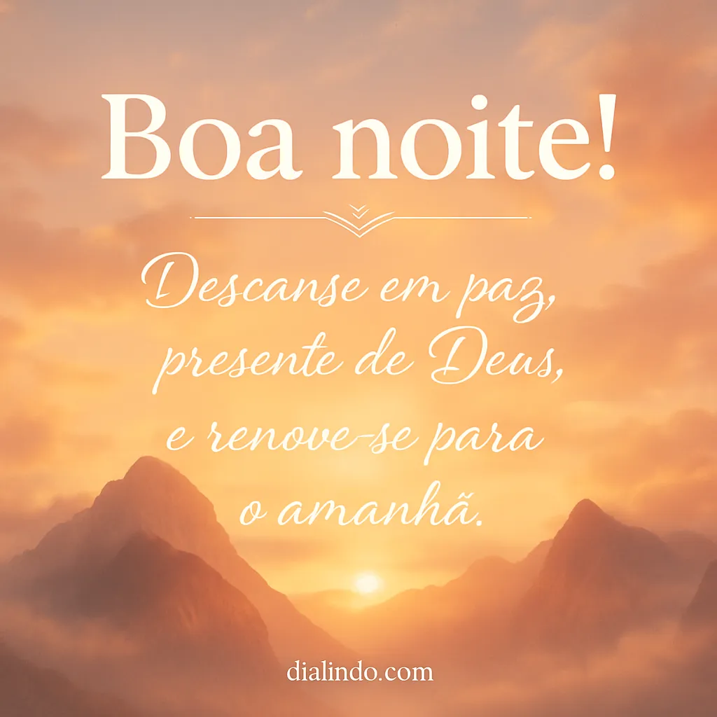 Repouso Divino, Amanhecer Renovado