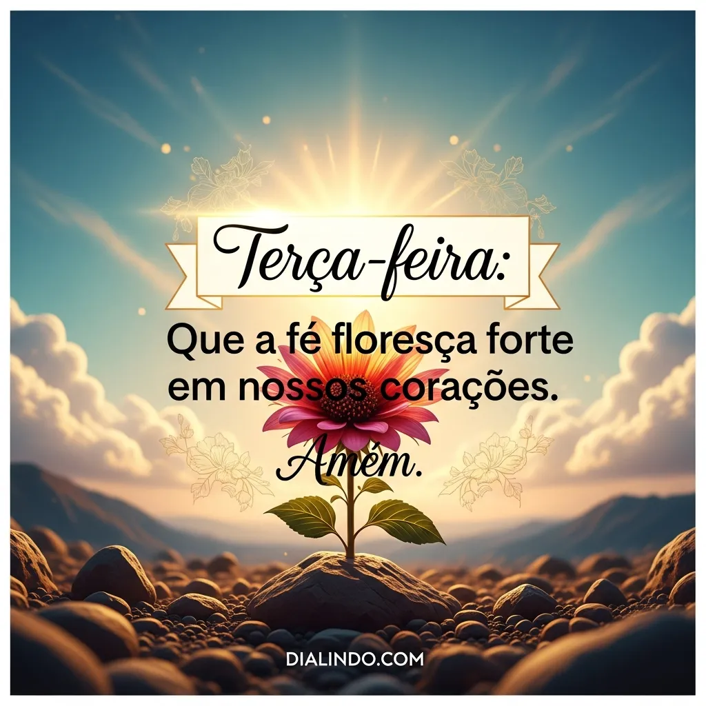 Terça-feira: Florescer da Fé Forte.