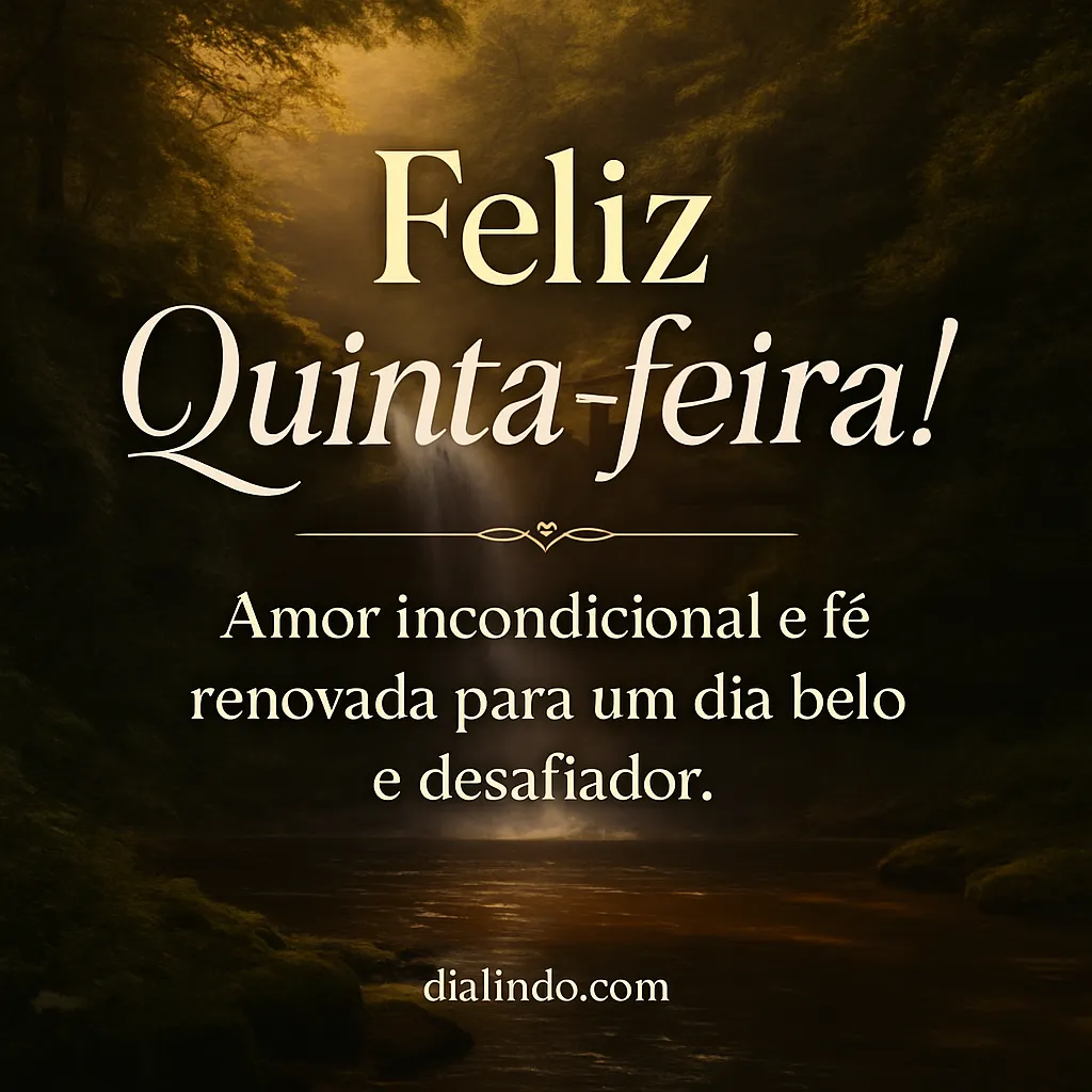 Quinta: Amor, Fé, Desafio.
