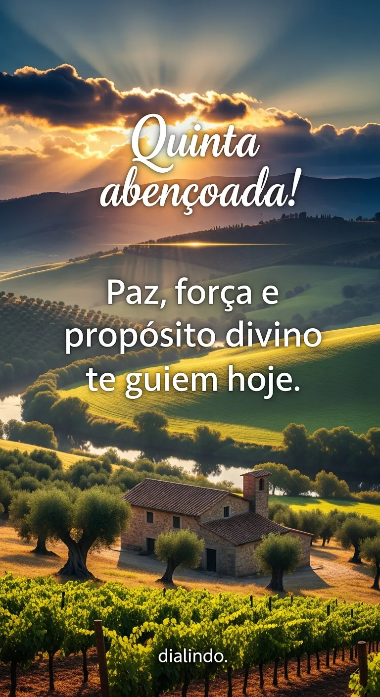 Quinta: Rumo ao Propósito Divino.