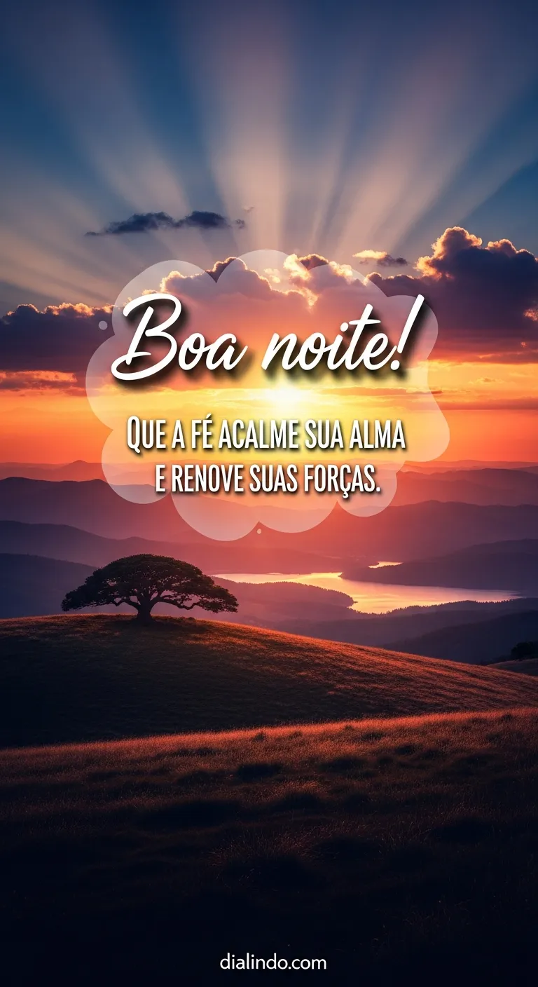 Alma serena, fé renovada.