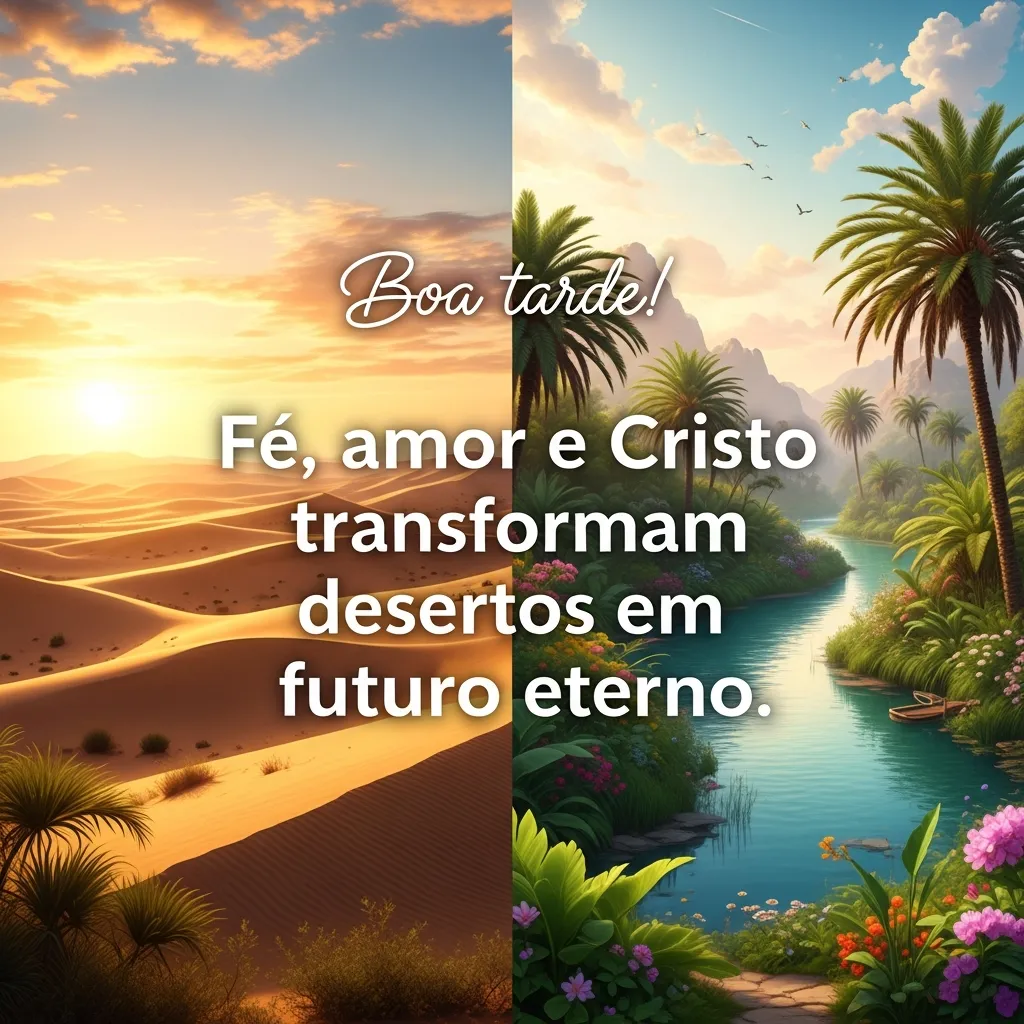Deserto transformado: Cristo é futuro