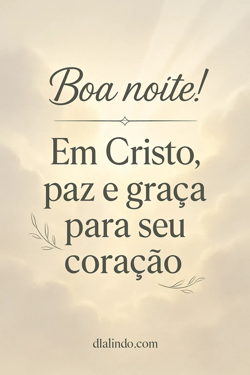 Coração Acolhido em Paz Cristã