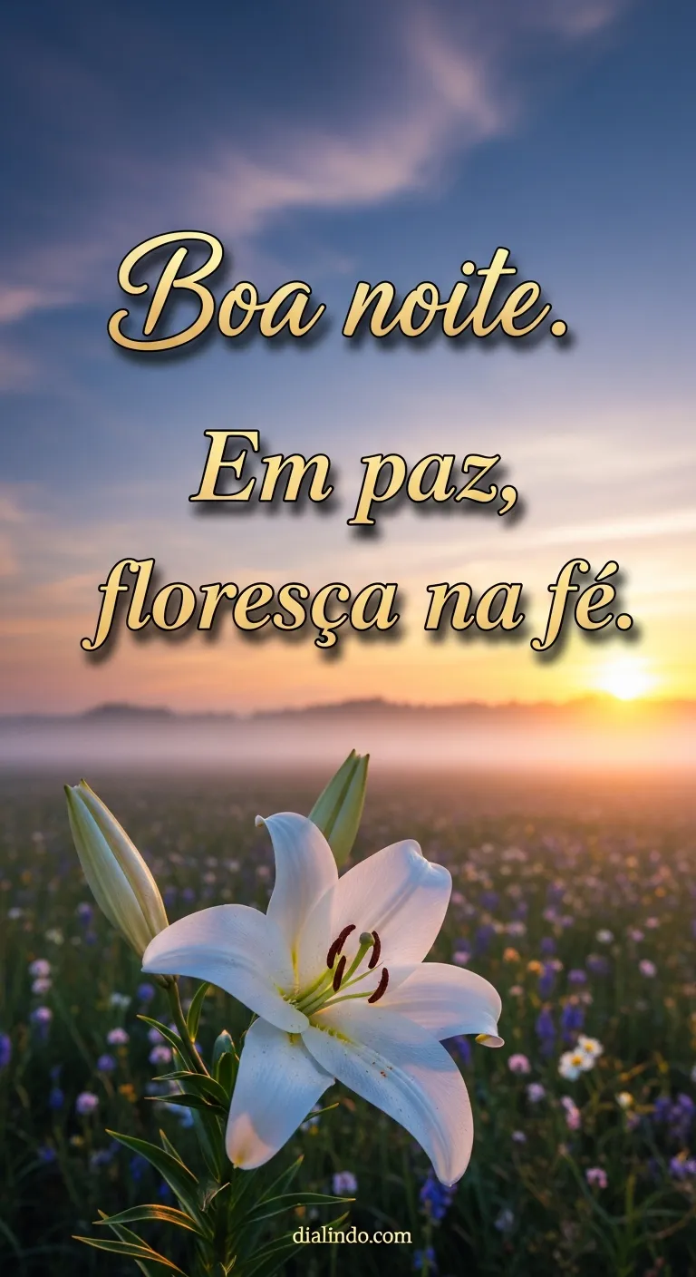 Florescer na Fé Sereno