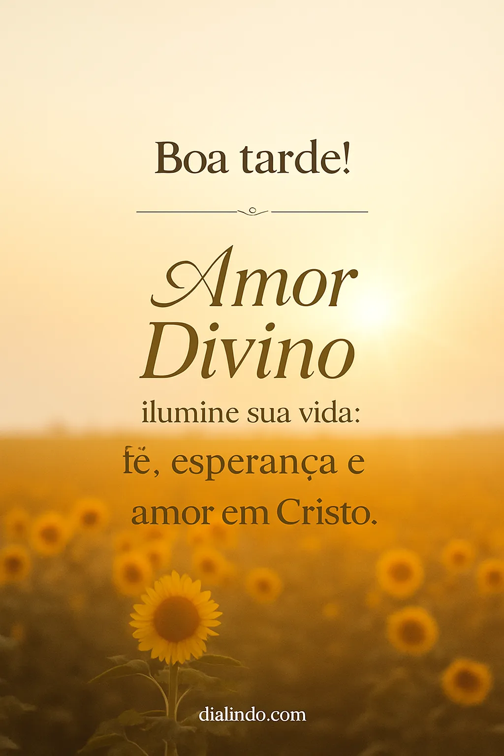 Luz Divina: Amor em Cristo