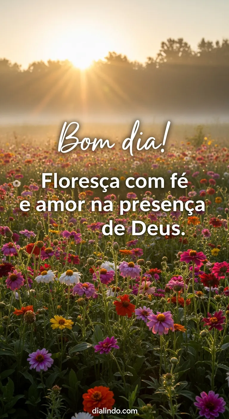 Florescer Divino: Fé e Amor