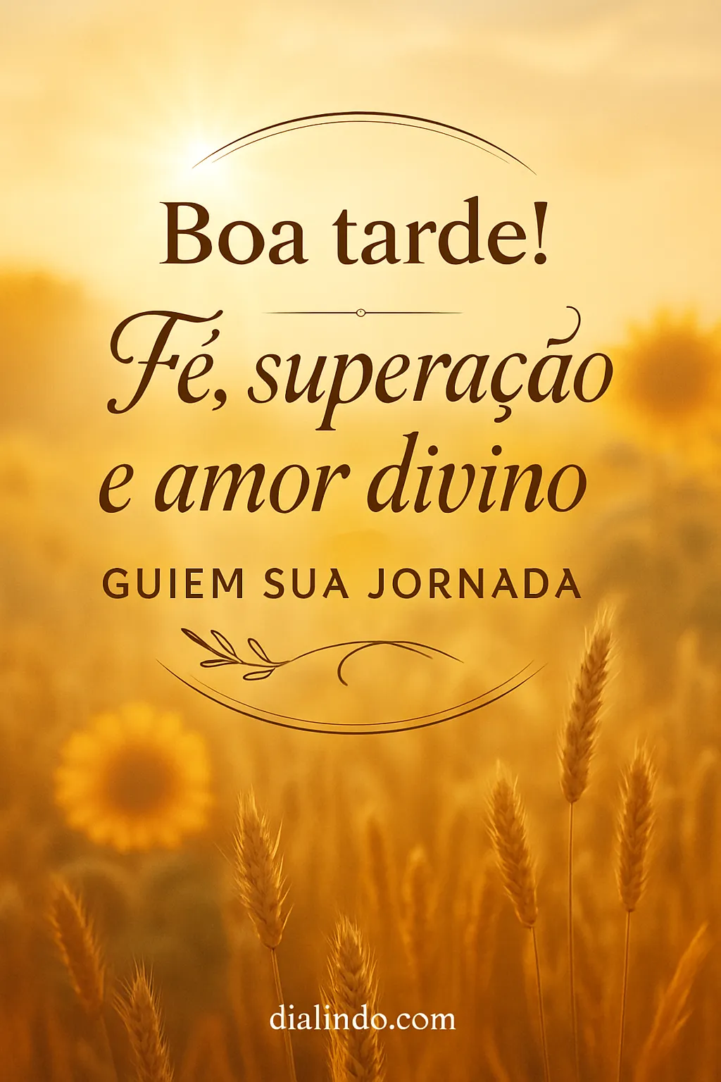 Jornada guiada: fé, amor.