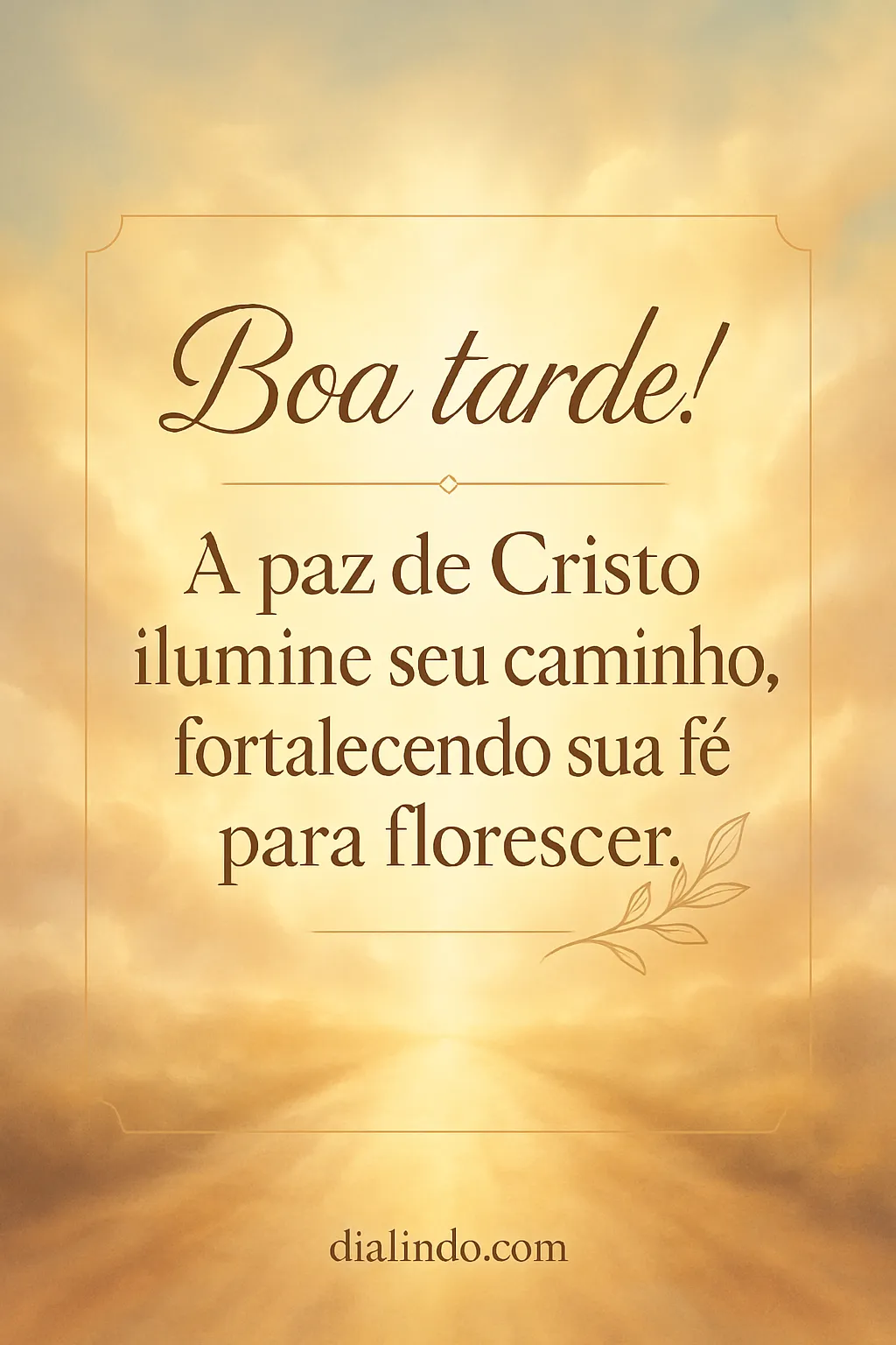 Caminho Iluminado, Fé Florescente