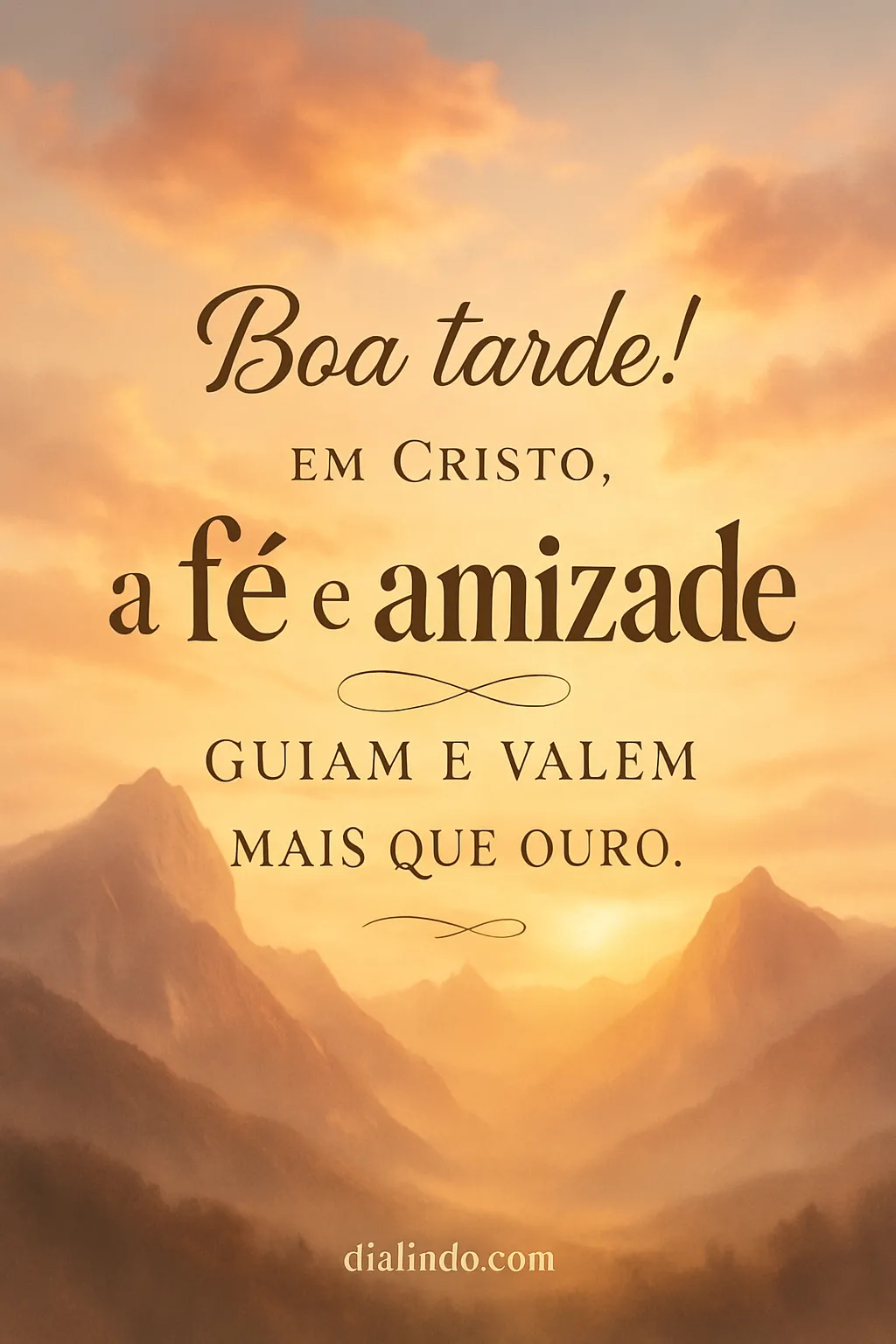 Amizade e Fé: Tesouro Divino