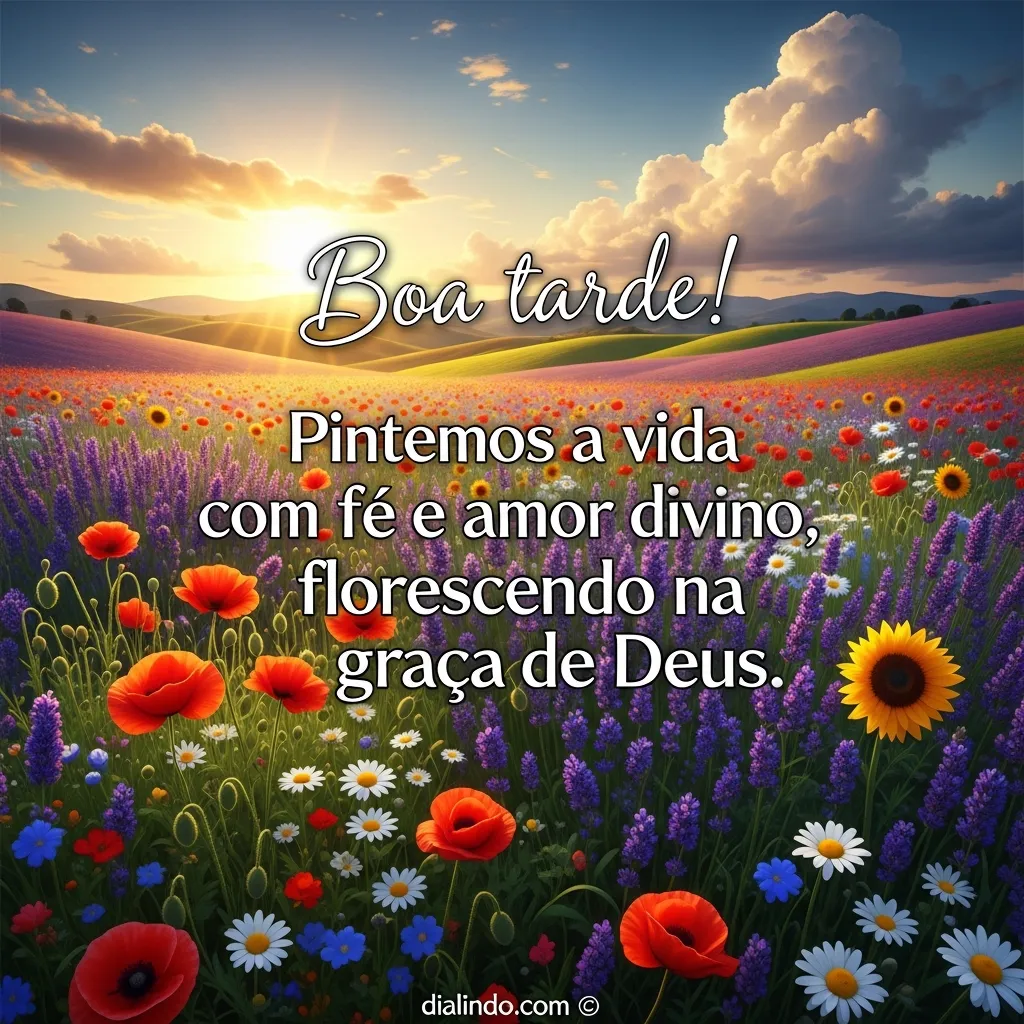 Pintar a vida, florescer em Deus.