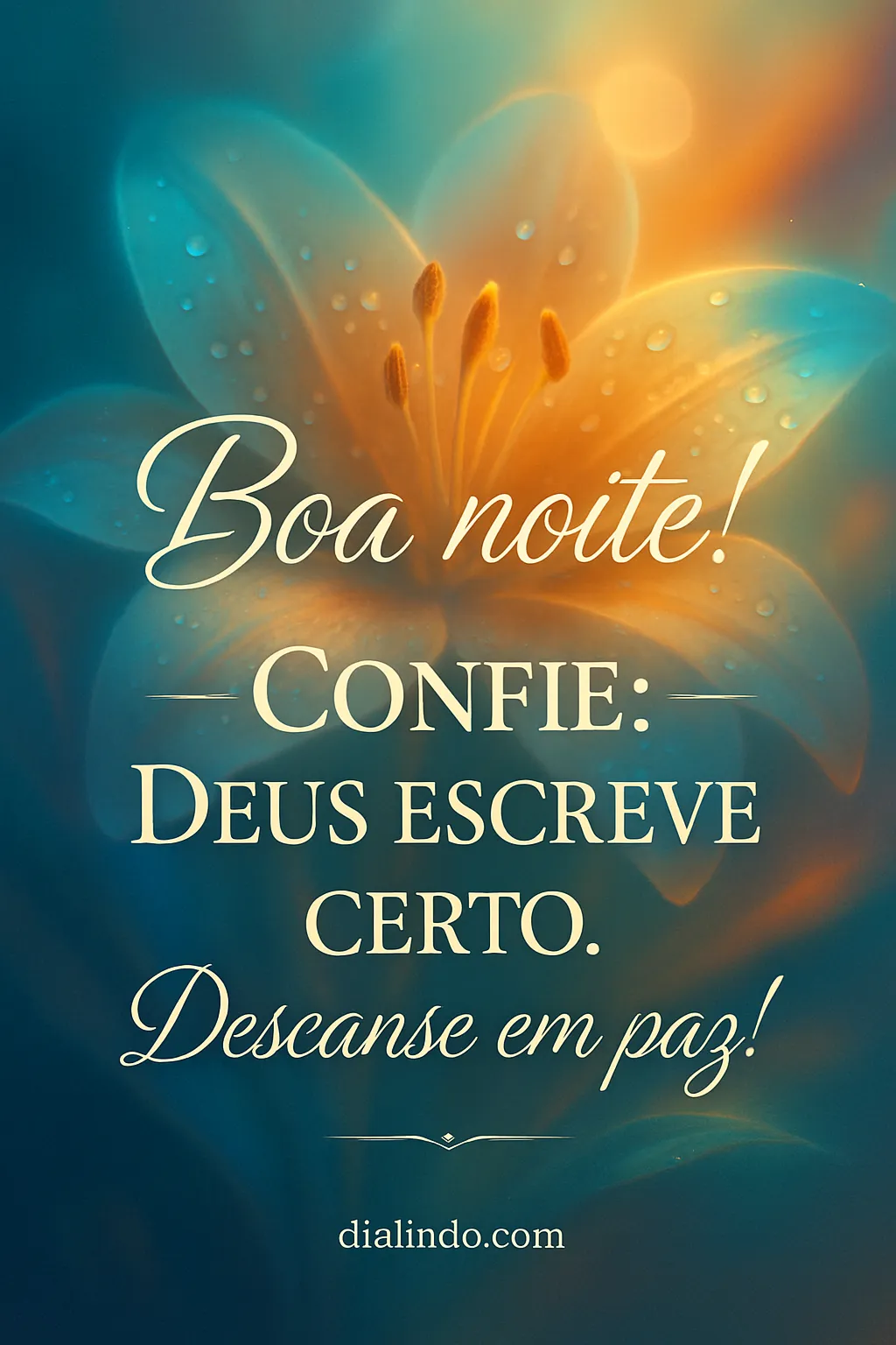 Deus, Certeza e Sono Tranquilo