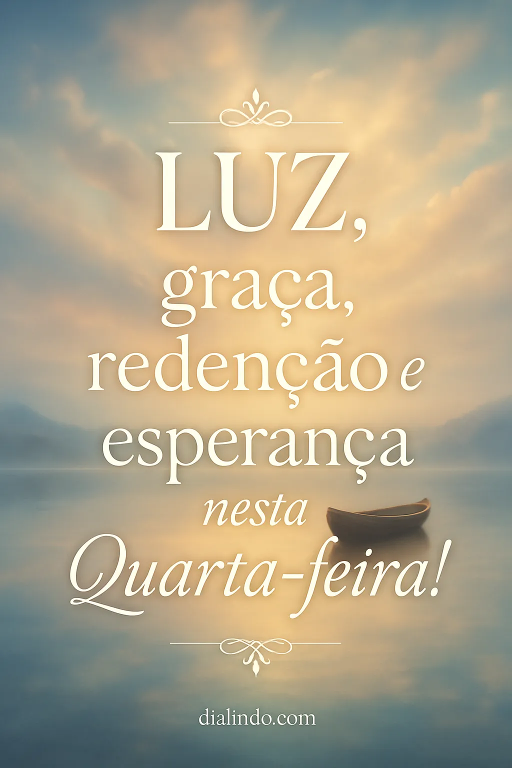 Quarta-Feira: Alvorada da Graça.