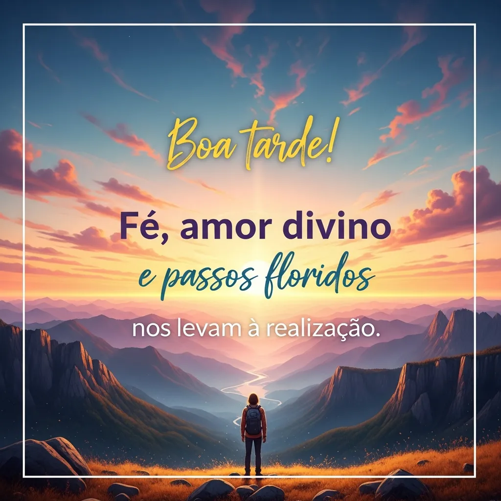 Florescem passos, amor realiza.