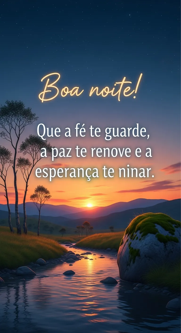 Fé, Paz, Esperança: Boa Noite.