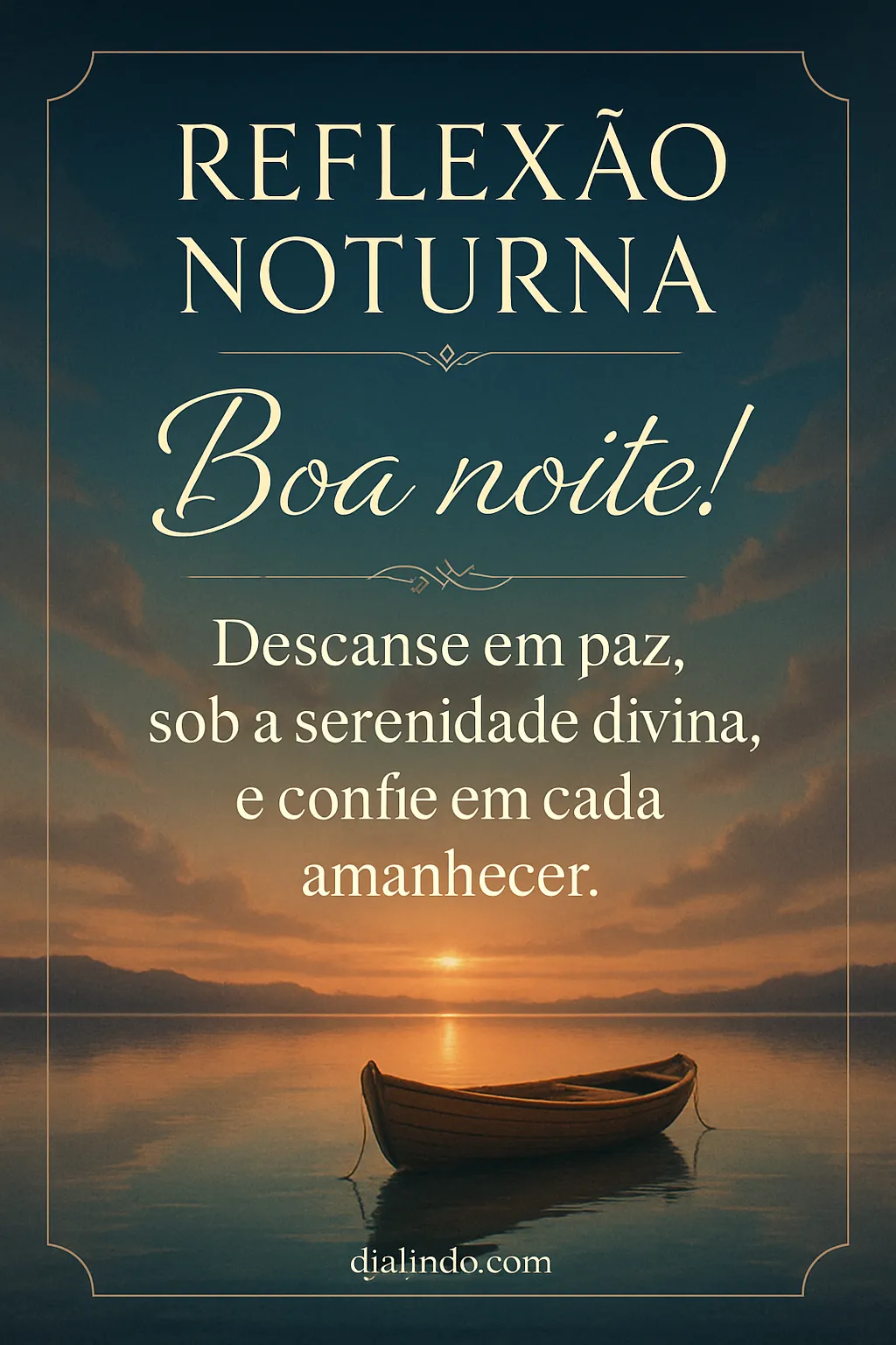 Amanhecer na Paz Divina.