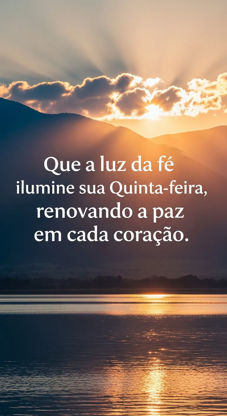 Quinta-feira Iluminada de Paz.