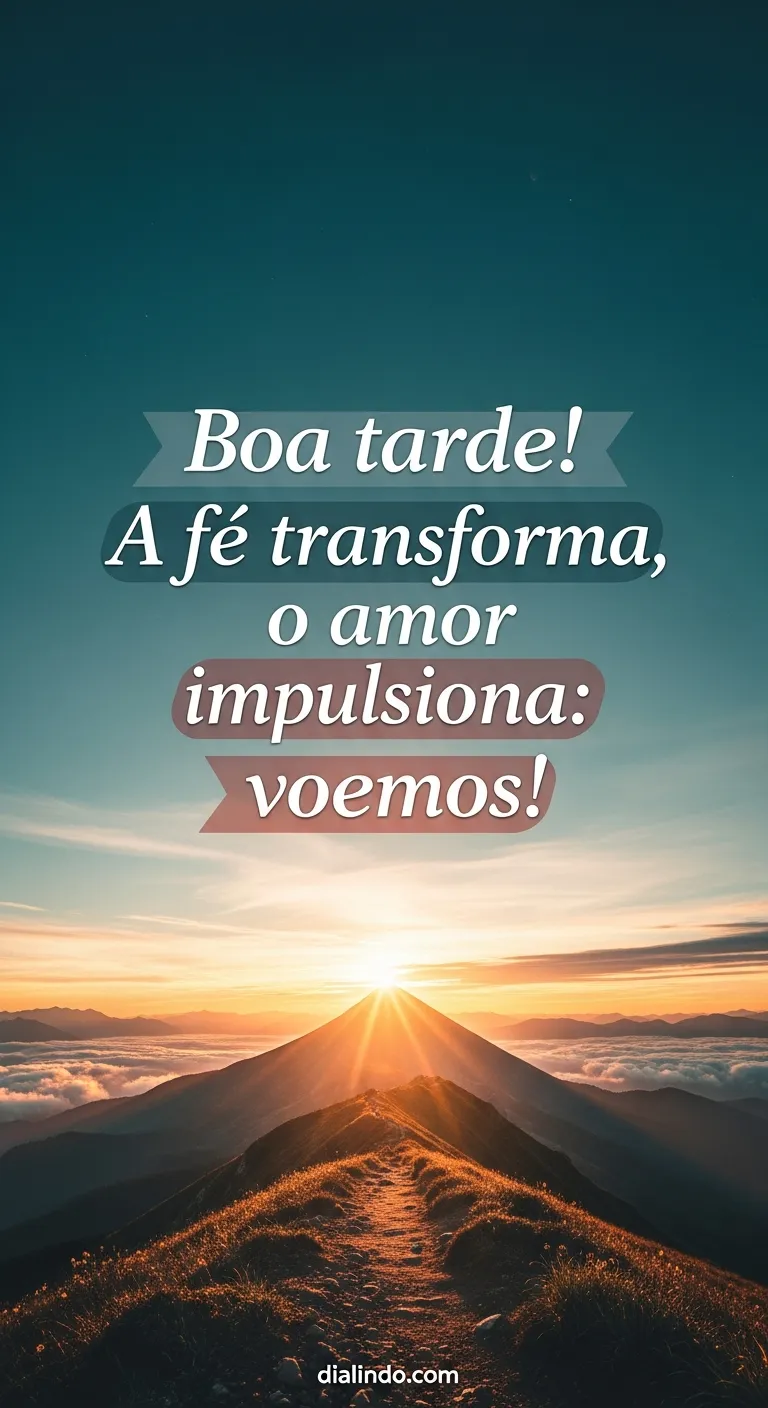 Fé, Amor: Asas Abertas.