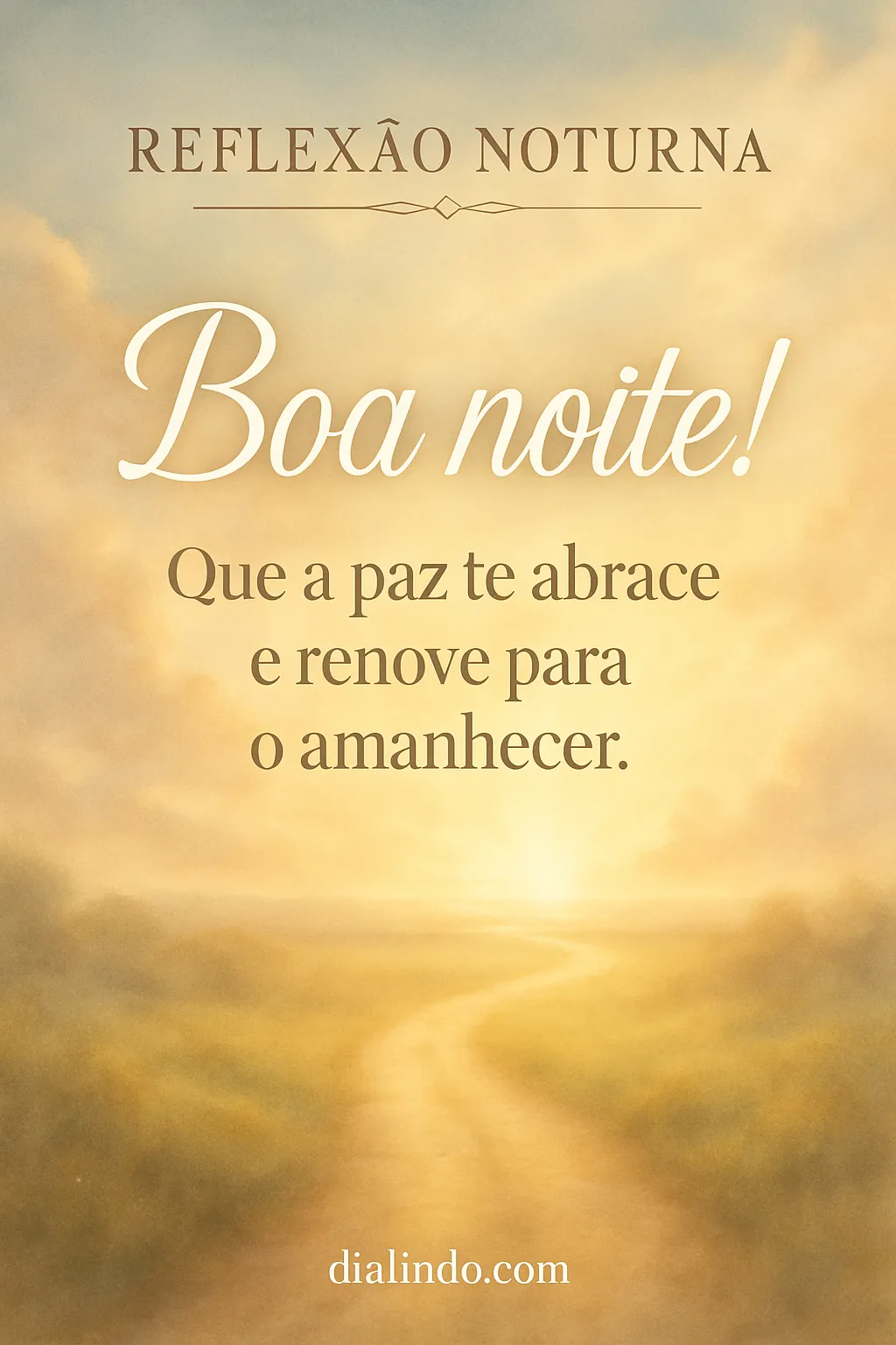 Paz Noturna, Renovo Matinal