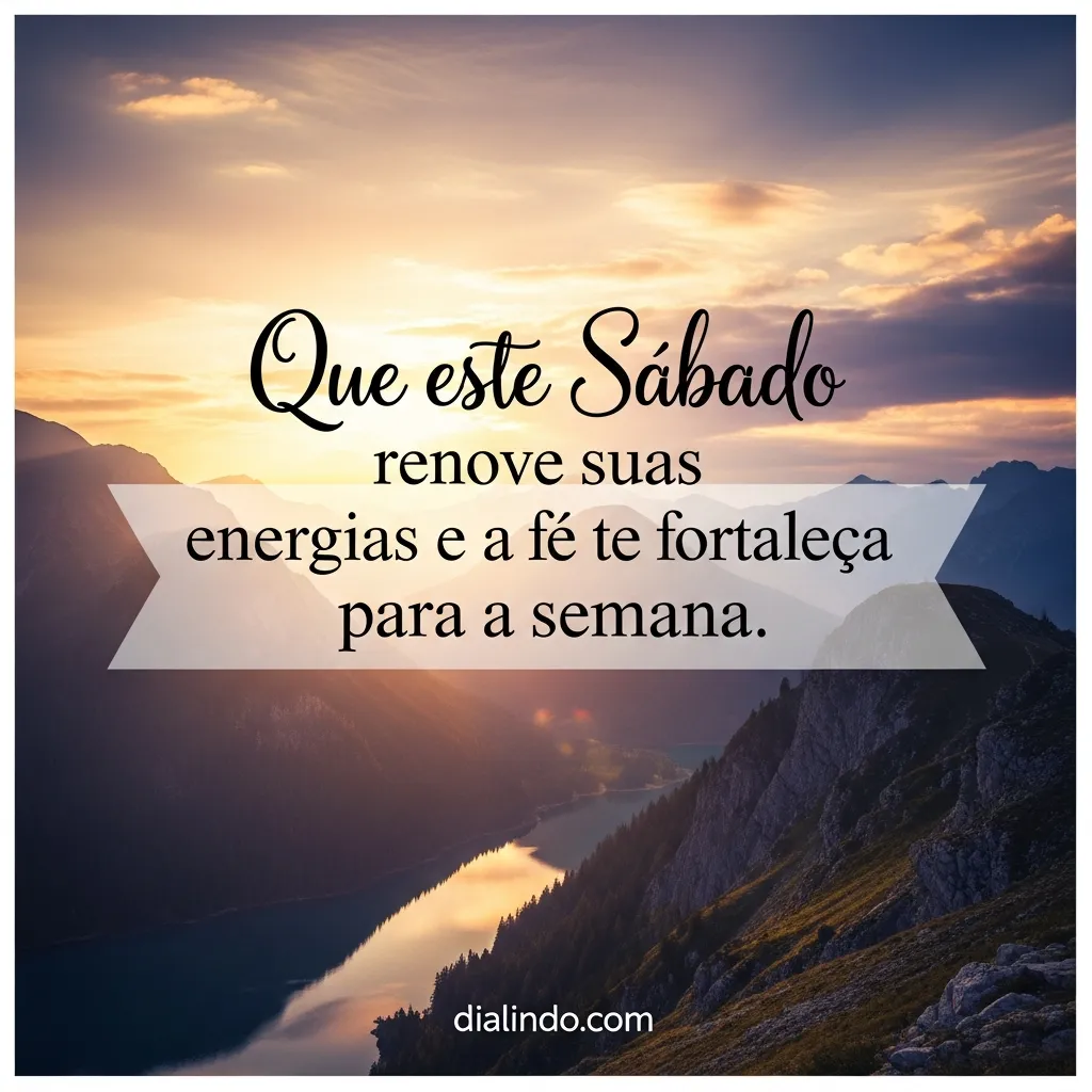 Sábado: Fé Reenergizada Semanalmente