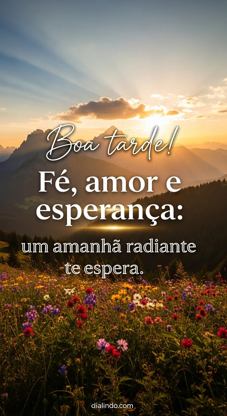 Amanhã Radiante: Fé, Amor, Esperança.