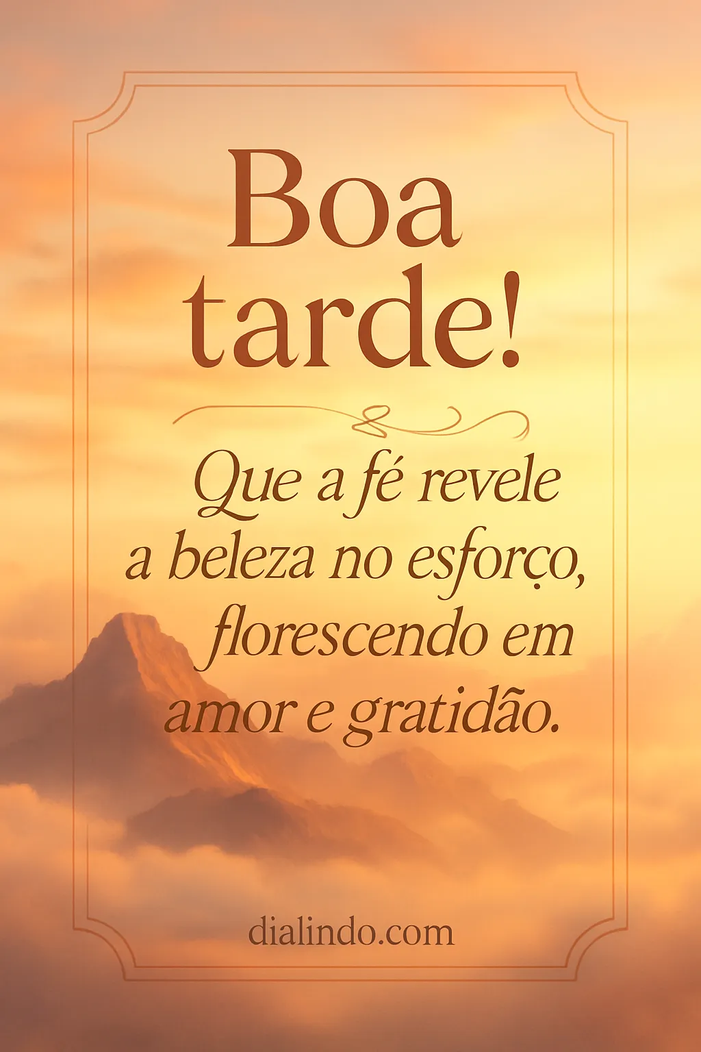 Fé: Beleza Florescendo em Amor.