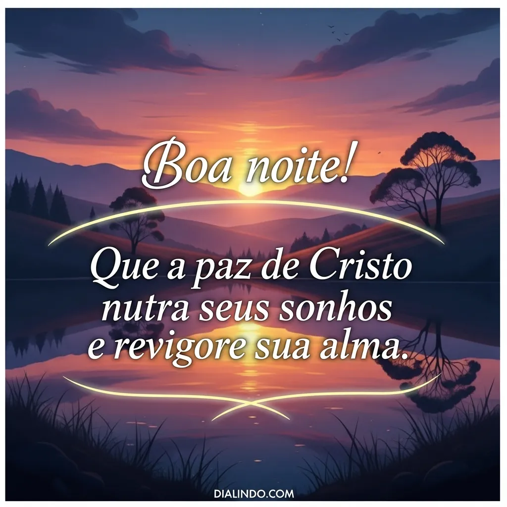 Sonhos nutridos, alma revigorada.