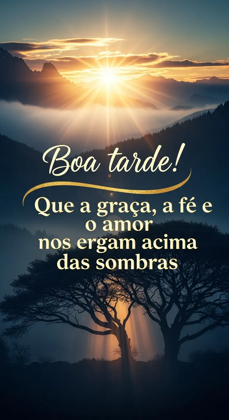 Erguer-se luz, fé e amor.