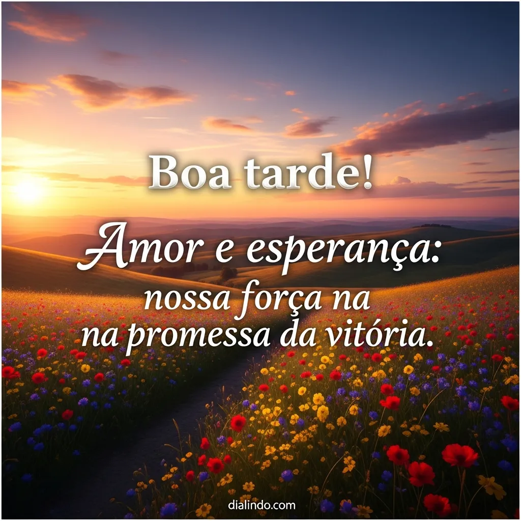 Promessa florida de vitória.