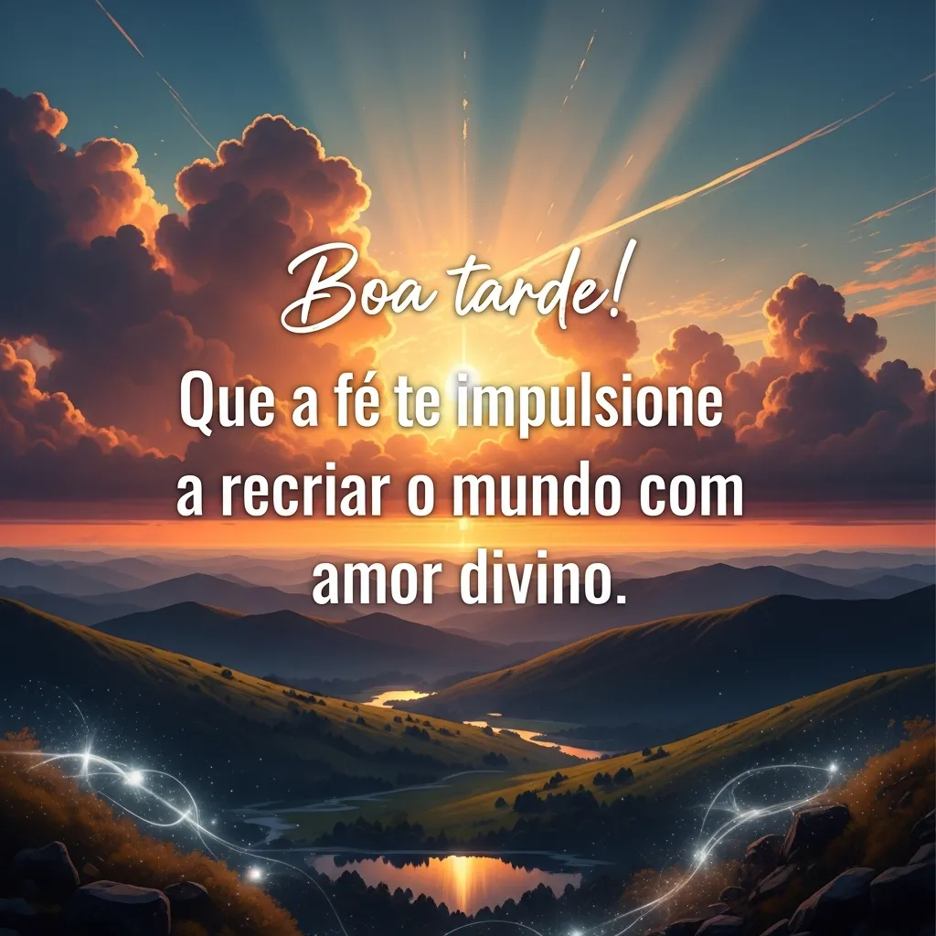 Amor divino refaz o mundo.