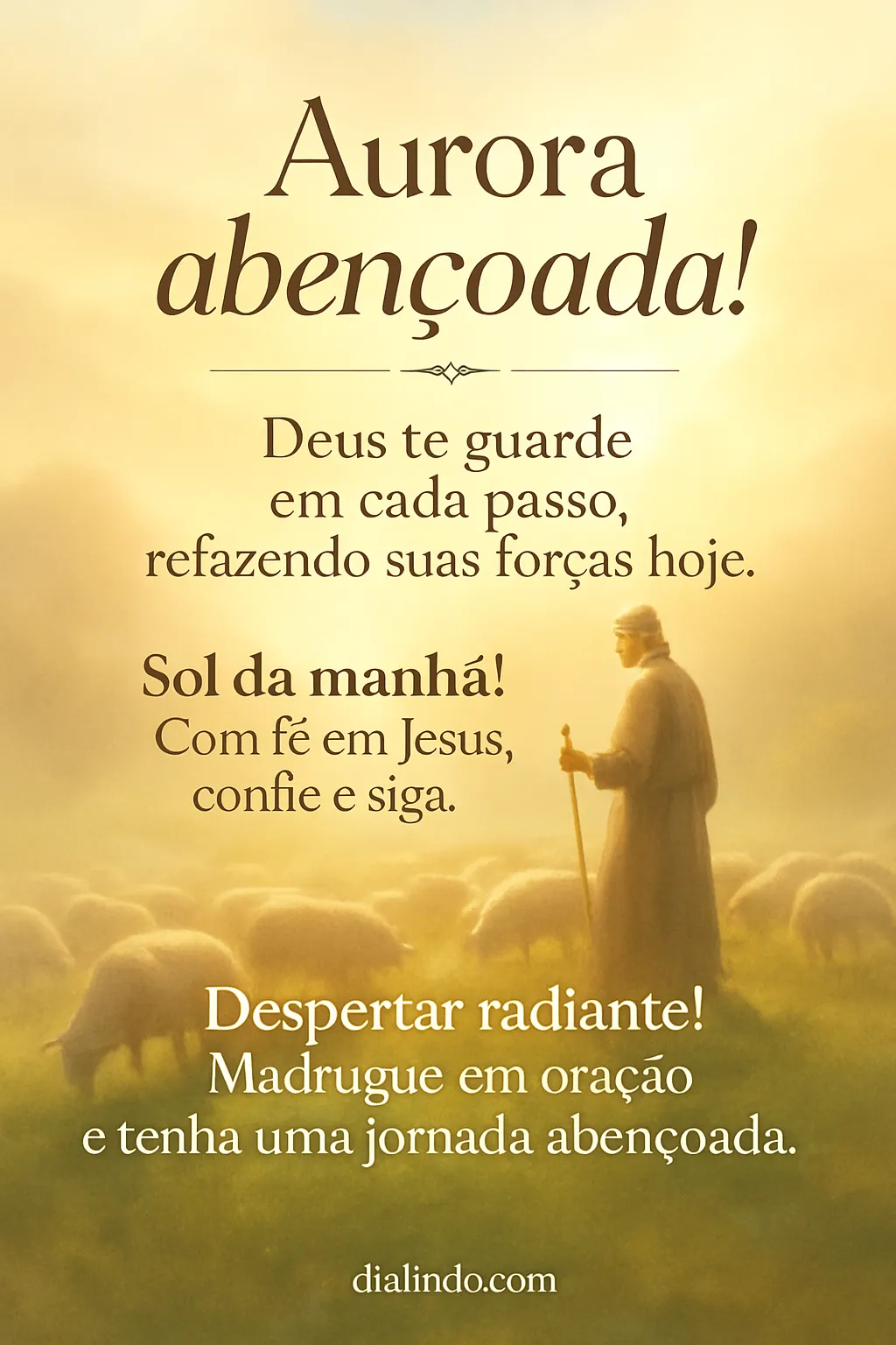 Madrugada, Fé, e Reforço Divino