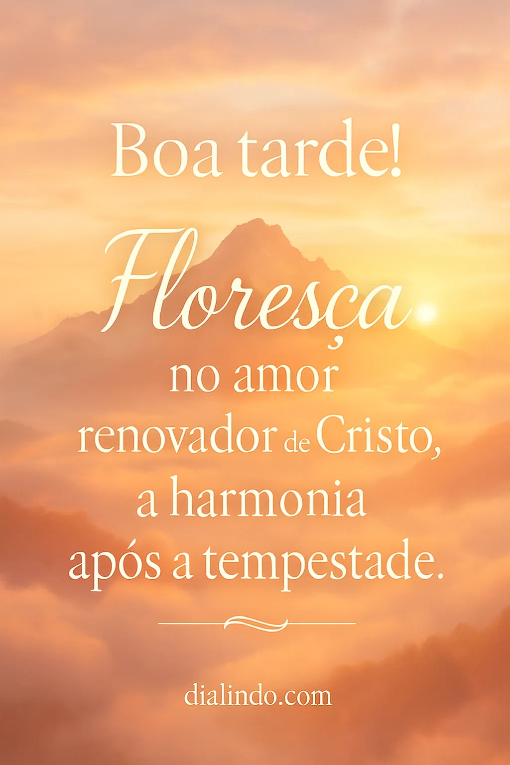 Cristo: Harmonia após a Chuva