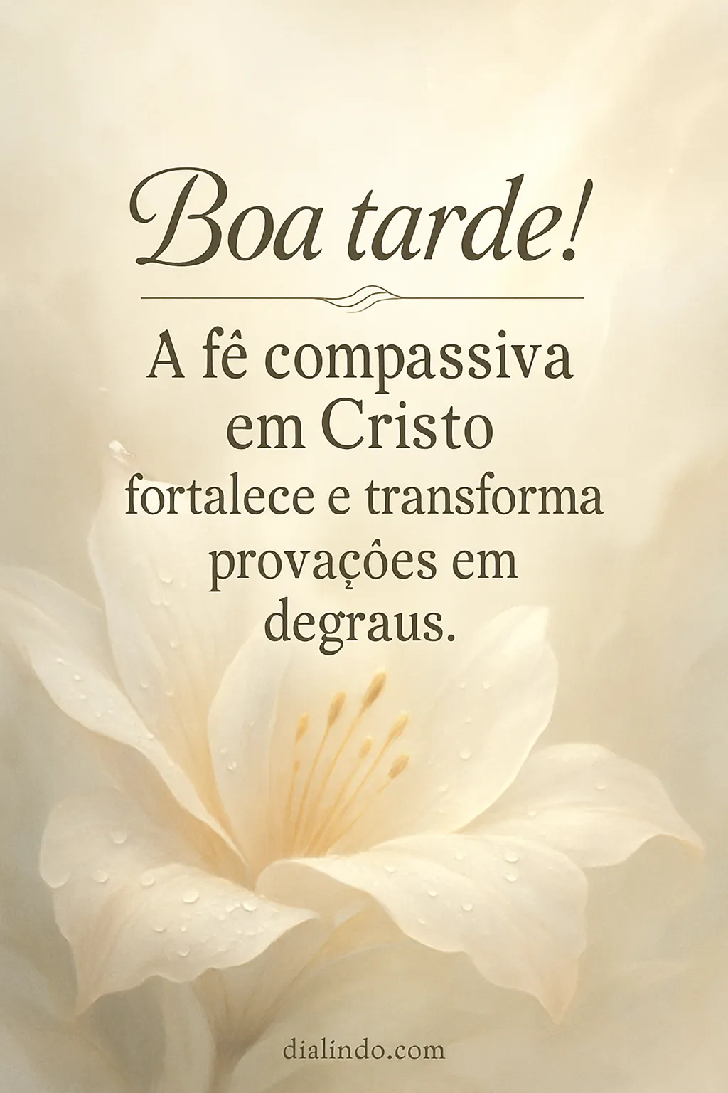 Fé Compassiva: Degraus Divinos