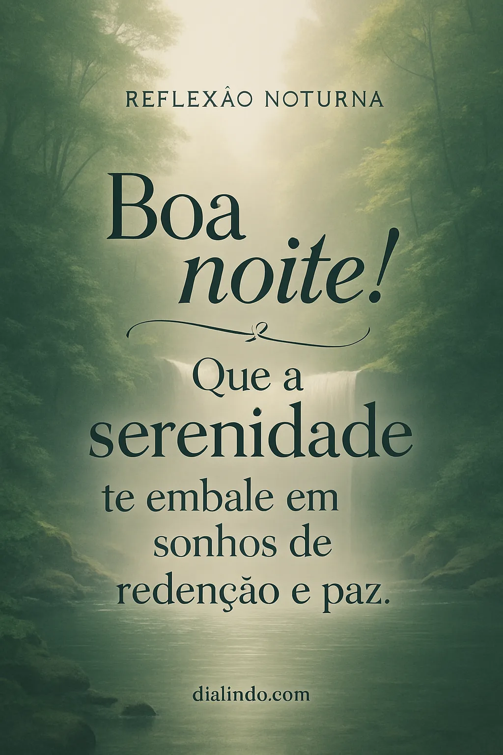 Embalado em Redenção Serena.