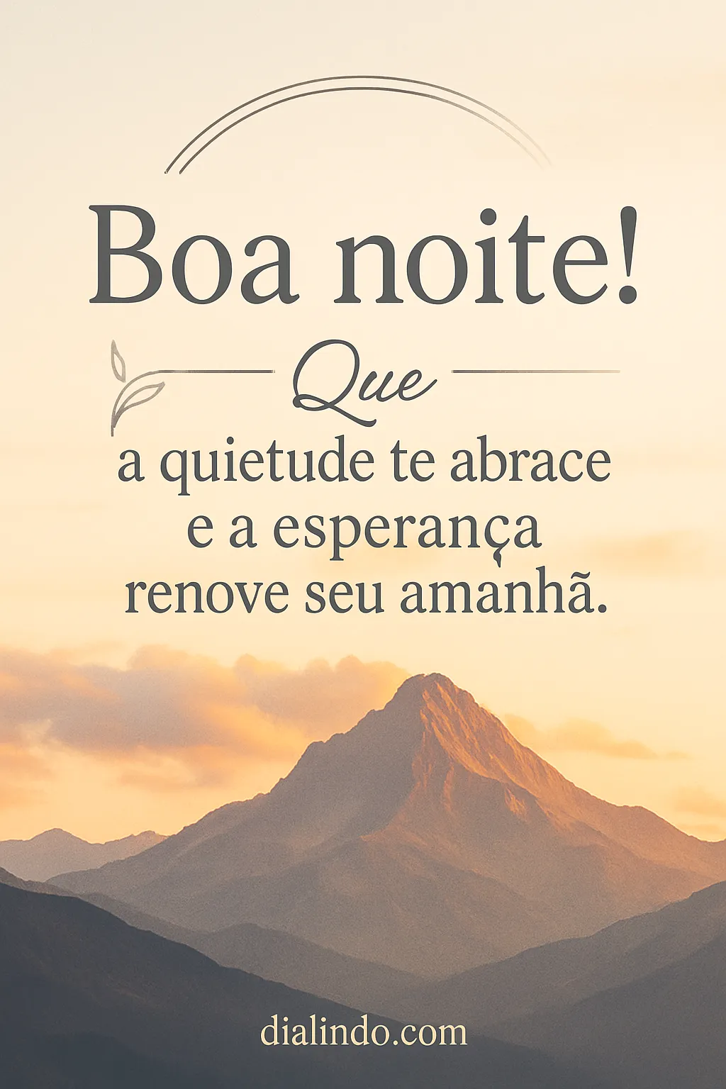 Calma, Amanhã Floresce.