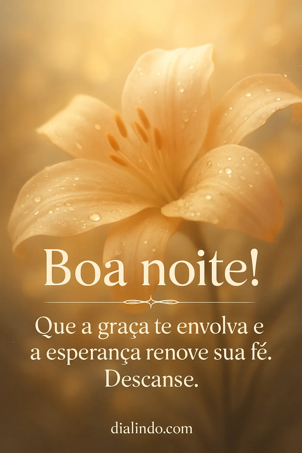 Graça, Esperança, Fé: Descanso.