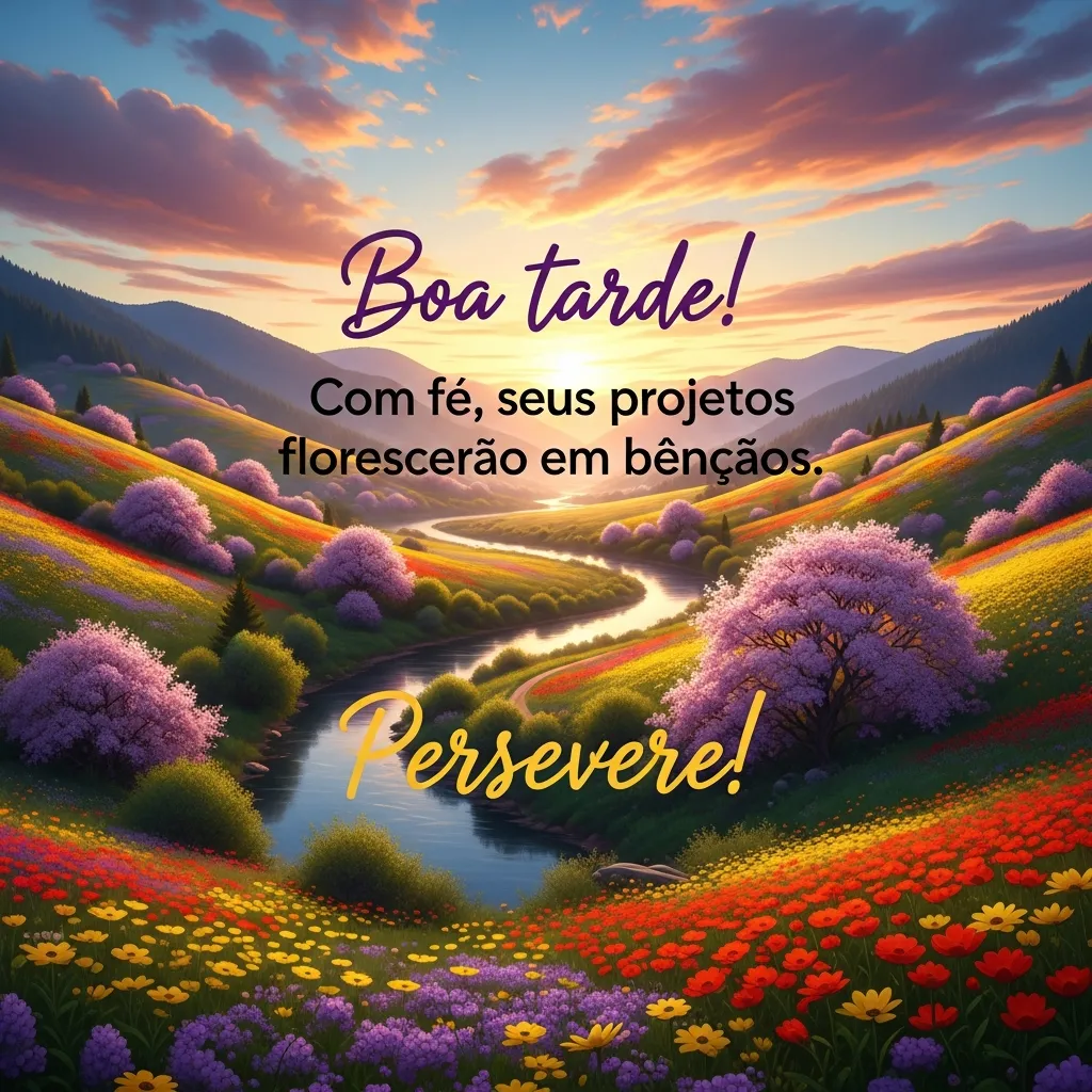 Fé que floresce em projetos.