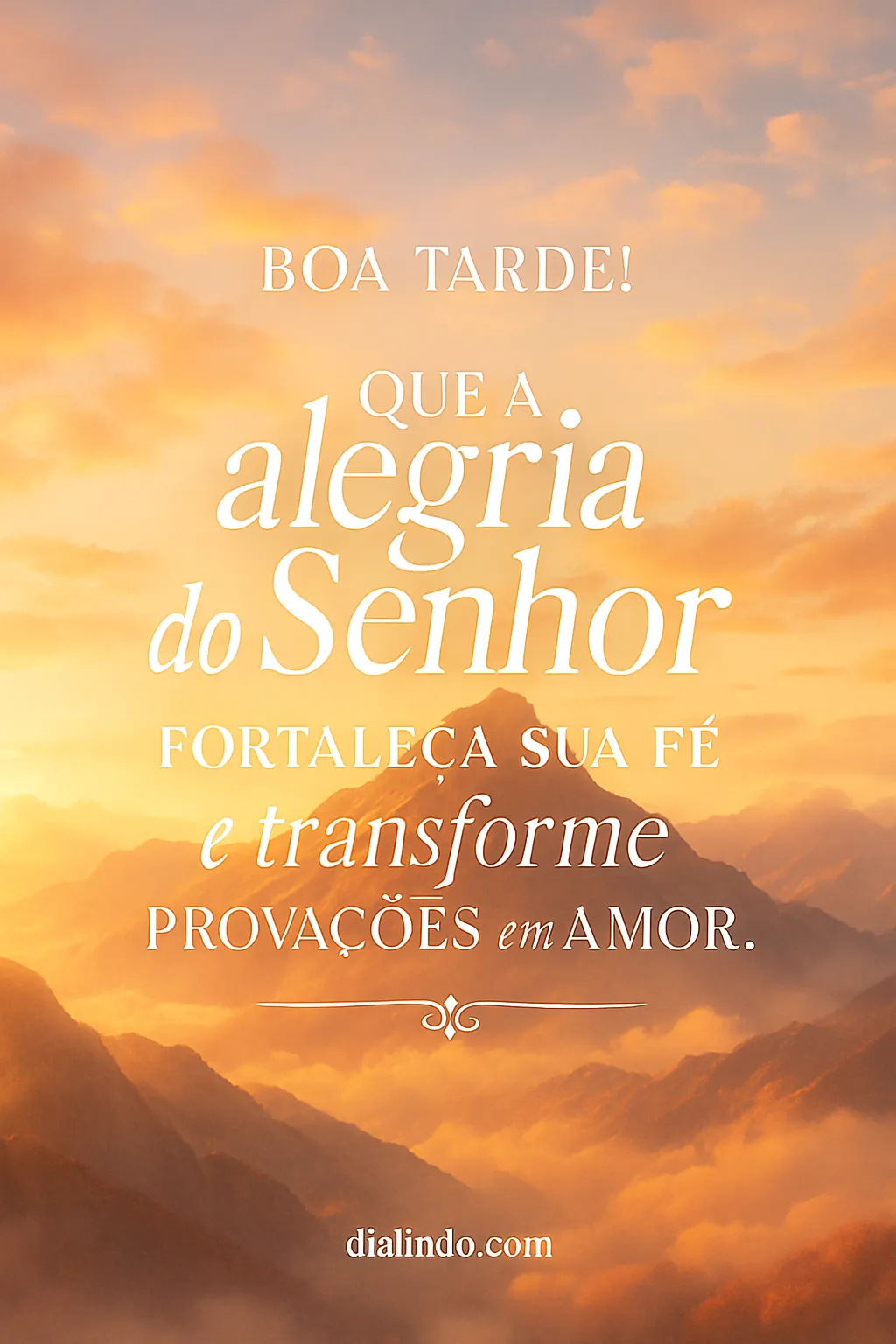 Amor que nasce da Provação