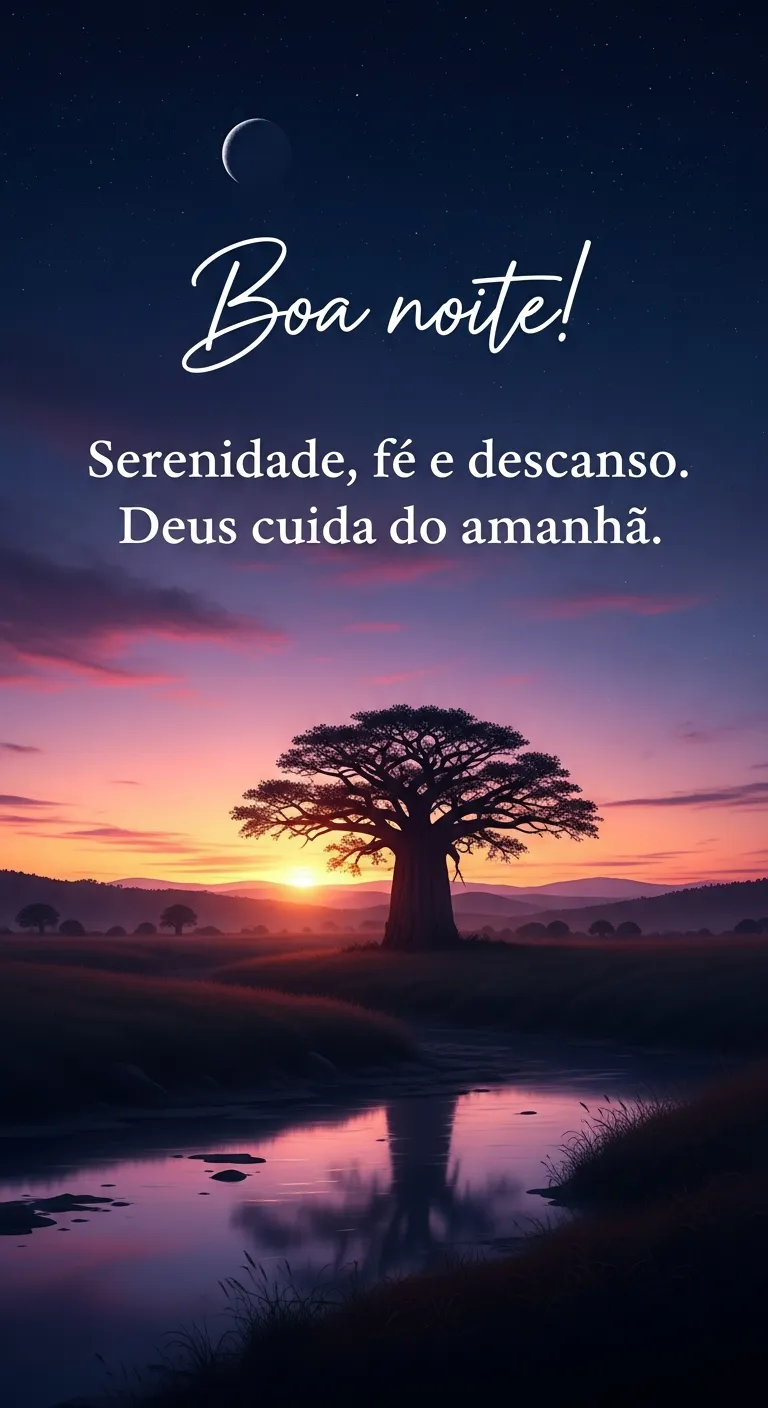 Amanhã em paz, fé repousa.