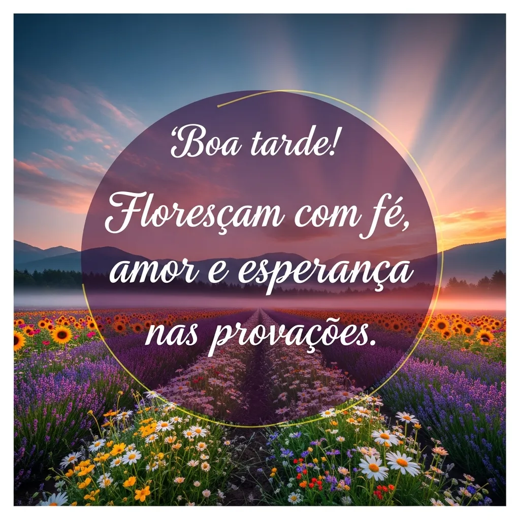 Florescer na provação: Fé-Amor-Esperança