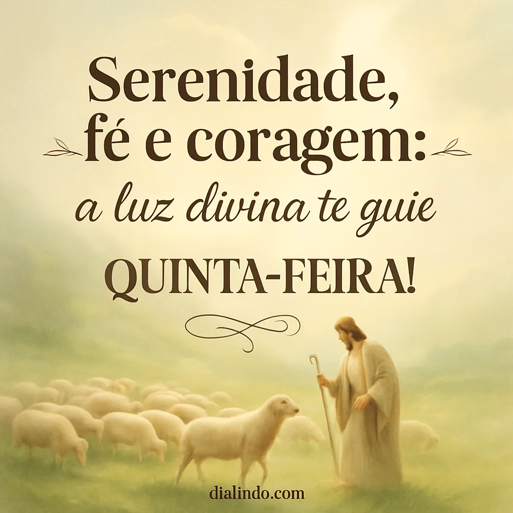Quinta-feira iluminada: Ser, Crer, Agir.