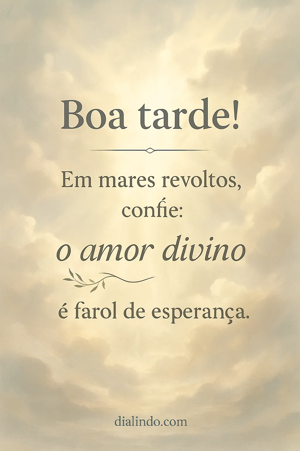 Amor Divino: Farol na Tormenta