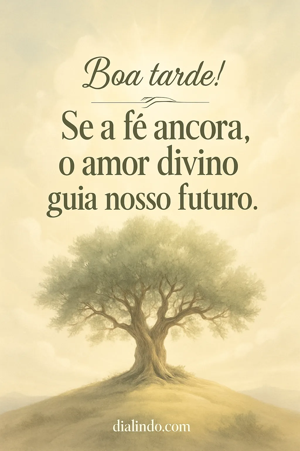 Âncora da fé, amor de guia