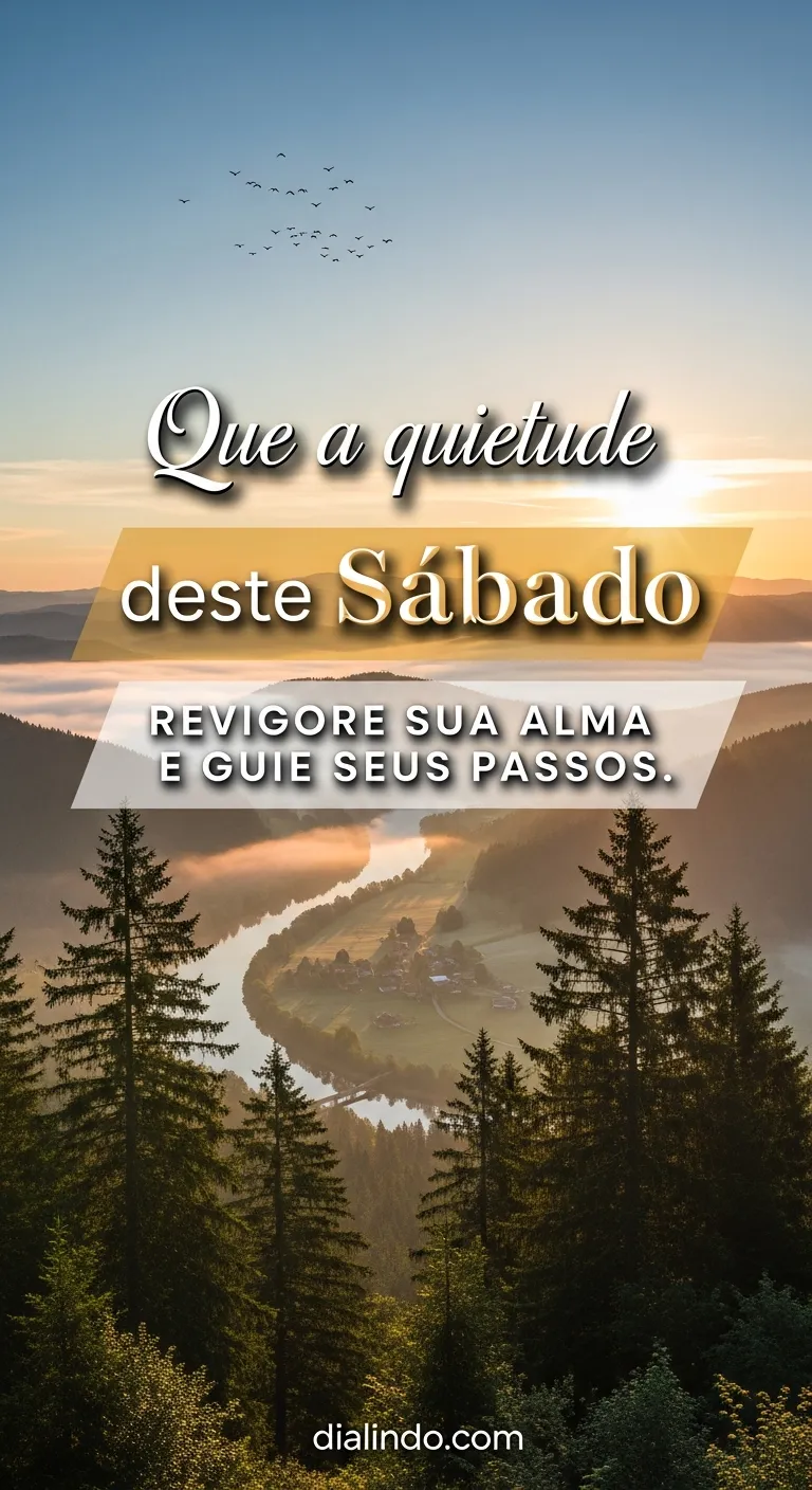 Sábado: Alma Guiada em Paz