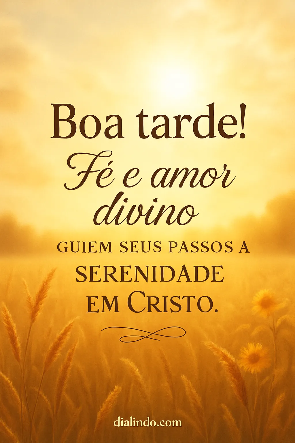 Passos Serenos em Amor Divino