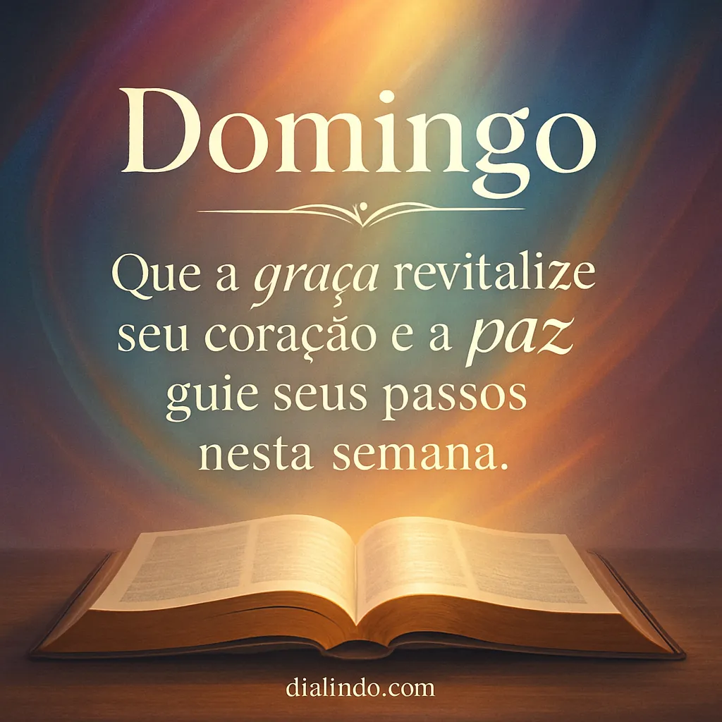 Coração revigorado, passos serenos.