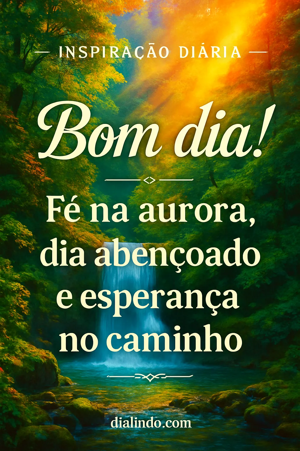 Aurora da Fé: Rumo Abençoado