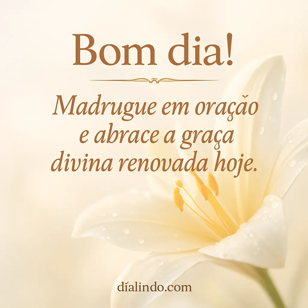 Alvorada Sagrada: Graça Refeita.