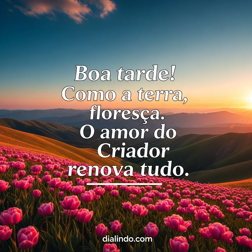 Terra florida: amor renovador.