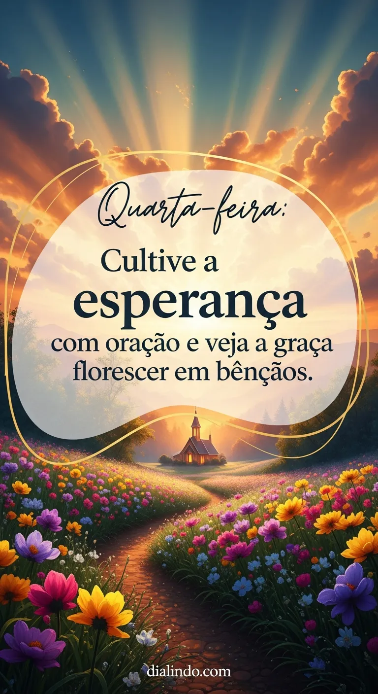 Oração: Esperança em Flor na Quarta