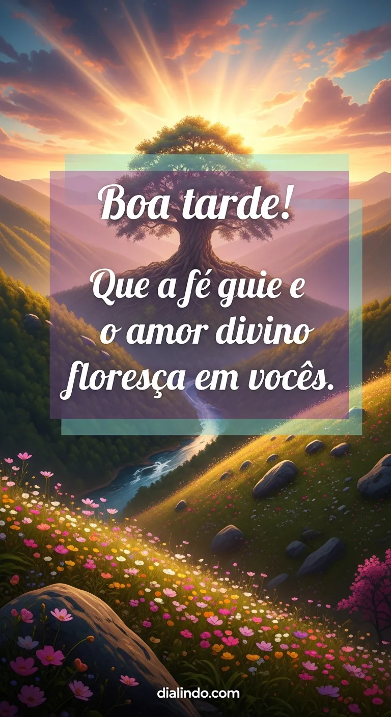 Fé, Guia, Amor Florescente.